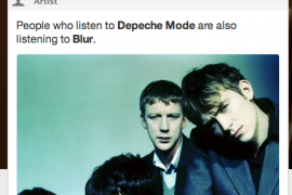 BREAKING: People Who Listen to Depeche Mode Are Also Listening to Blur