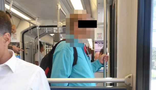 Guy Sticks it to UTA, Stands in Trax Well