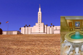 BREAKING: LDS Church Prepares To Baptize Dead Grass From LA Temple Lawn